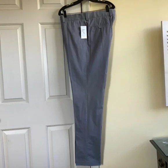 GTA Men’s Pants Straight Leg Slim Fit Grey Cotton SZ 40/34